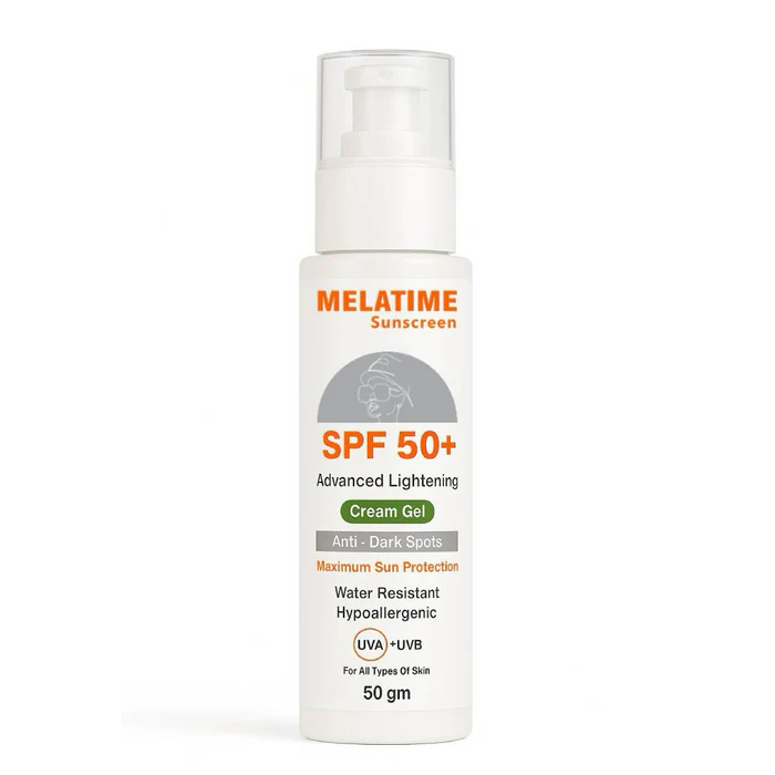 ميلاتايم واقي شمس SPF 50+ تركيبة التفتيح المتقدمة