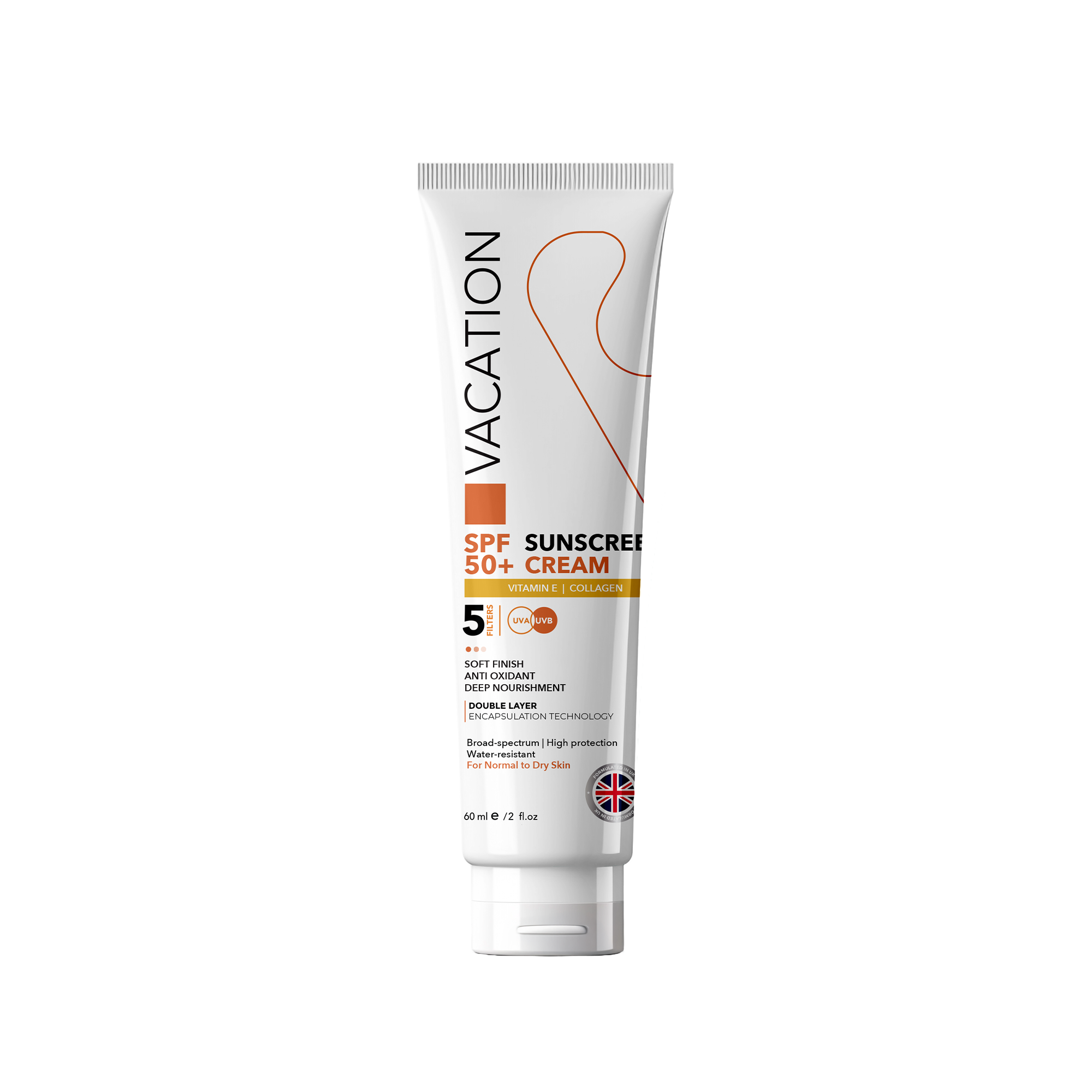 فاكيشن كريم واقي شمس SPF 50+ للبشرة الجافة إلى العادية 60 مل