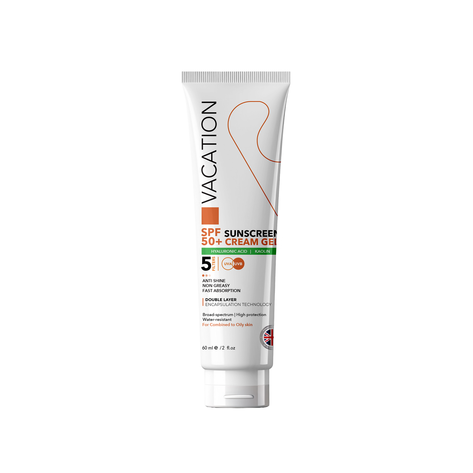 فاكيشن كريم جل واقي شمس SPF 50 للبشرة المختلطة إلى الدهنية 60 مل